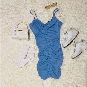 White mini gold chain crossbody bag